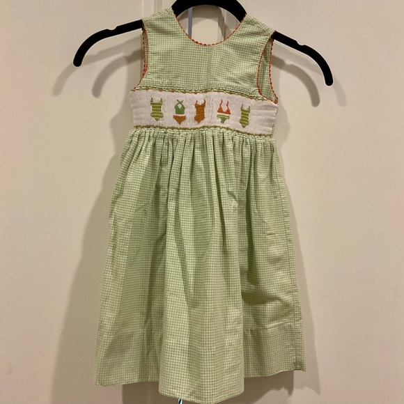 Girls Embroidered Cotton Dress 2T EUC - Picture 4 of 8